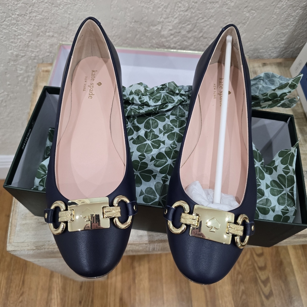 KATE SPADE NEW YORK PHOEBE BALLET FLATS 7.5
